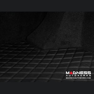 Alfa Romeo Stelvio Floor Liners - All Weather - LUXUS - Black w/ Black Stitching 